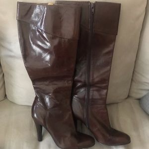 Beautiful shiny and long boots by Enzo Angiolini